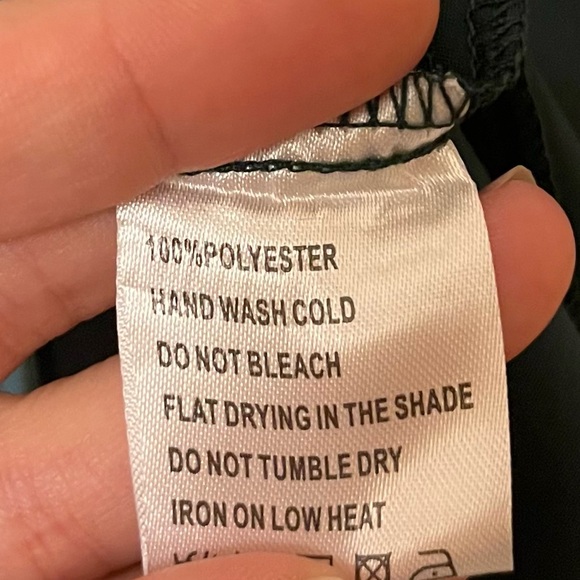 JJs House Long Sleeve V-Neck Dress with Metallic Trim Formal Flowy Womens Sz XL - Picture 8 of 8